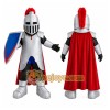 Silver Knight Mascot Costume