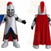Silver Knight Mascot Costume