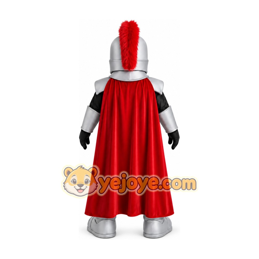 Silver Knight Mascot Costume