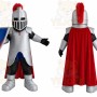 Silver Knight Mascot Costume