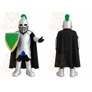 Black Cape Knight Mascot Costume