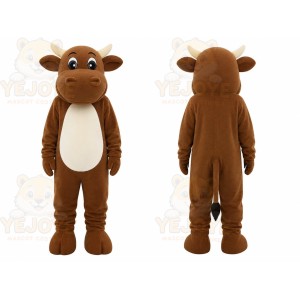 Brown Bull Mascot Costume