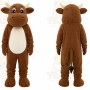 Brown Bull Mascot Costume