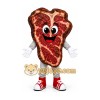 Red Steak Mascot Costume