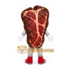 Red Steak Mascot Costume
