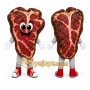 Red Steak Mascot Costume