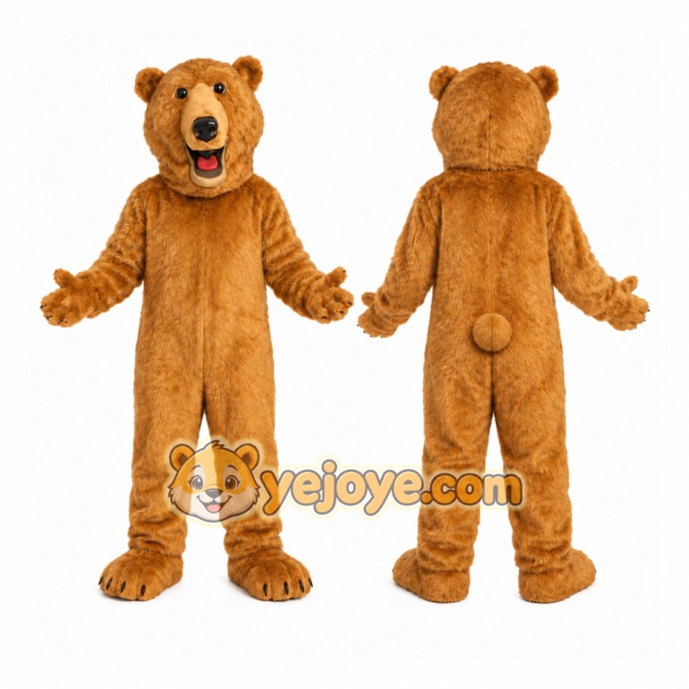 Tan Bear Mascot Costume Tan Bear Mascot Costume