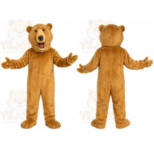 Tan Bear Mascot Costume