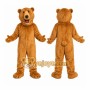 Tan Bear Mascot Costume