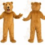 Tan Bear Mascot Costume