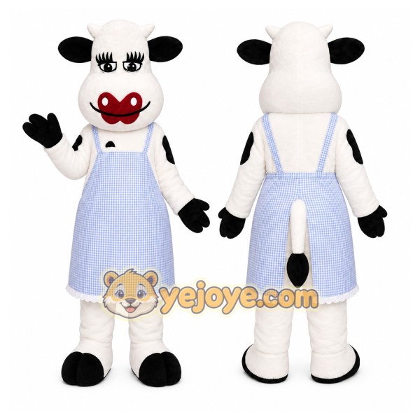 Cow Dress Mascot Costume