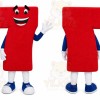 Red Seven Number Character Mascot Costume