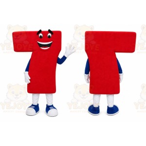 Red Seven Number Character Mascot Costume