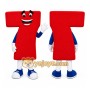 Red Seven Number Character Mascot Costume