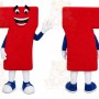 Red Seven Number Character Mascot Costume