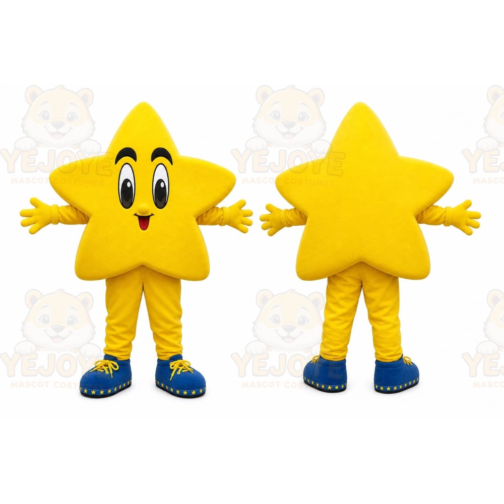 Yellow Star Mascot Costume