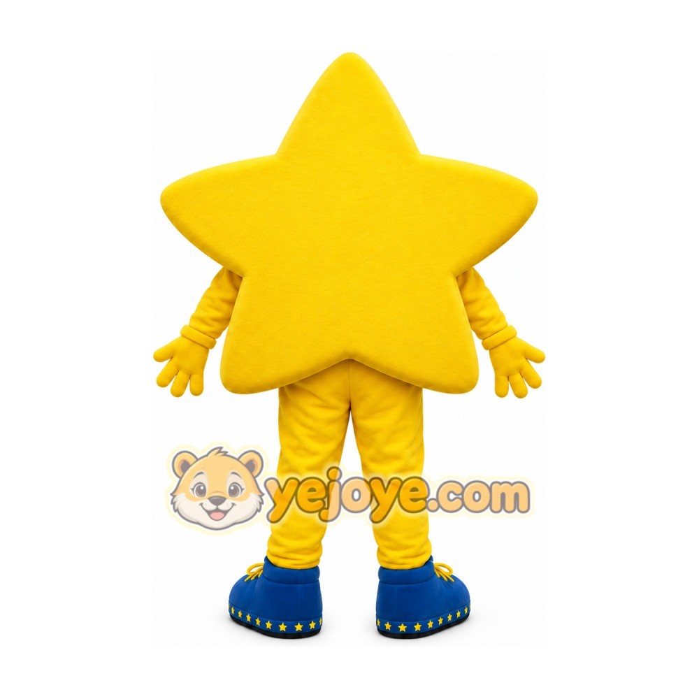 Yellow Star Mascot Costume Yellow Star Mascot Costume