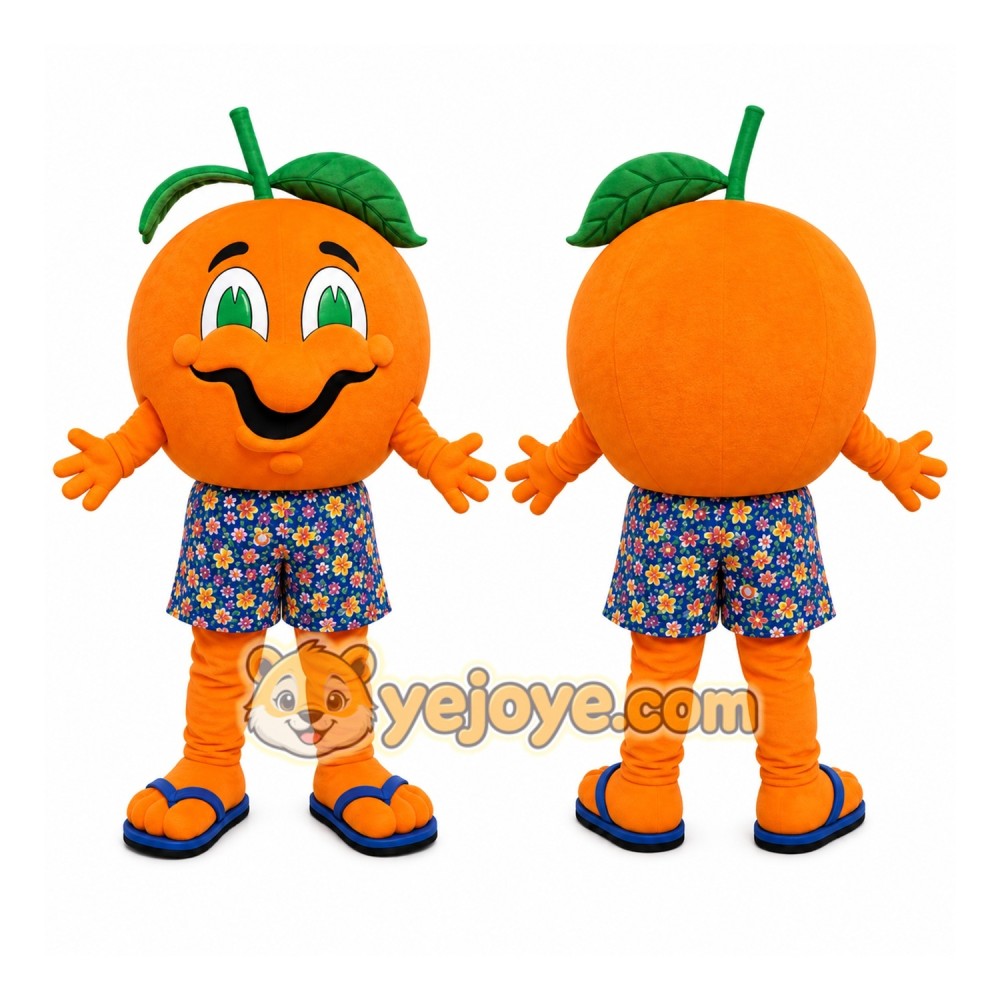 Orange Fruit Mascot Costume Orange Fruit Mascot Costume