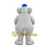 Gray Elephant Scarf Mascot Costume Gray Elephant Scarf Mascot Costume