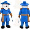 Blue Cowboy Mascot Costume