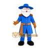 Blue Cowboy Mascot Costume Blue Cowboy Mascot Costume