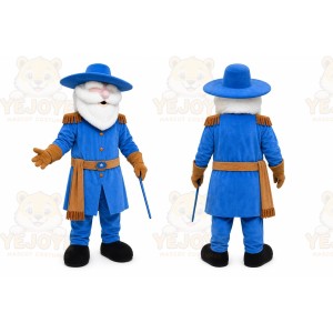 Blue Cowboy Mascot Costume