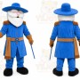 Blue Cowboy Mascot Costume