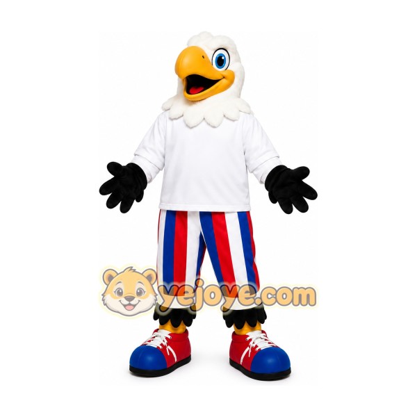 White Bird Patriot Mascot Costume