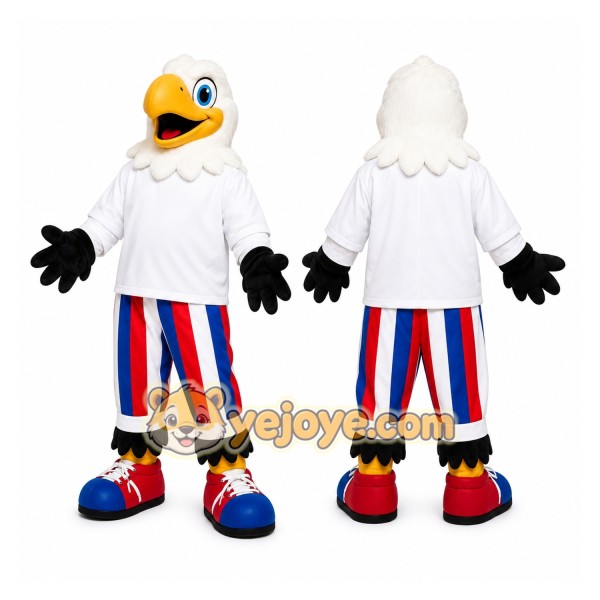 White Bird Patriot Mascot Costume