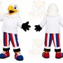 White Bird Patriot Mascot Costume