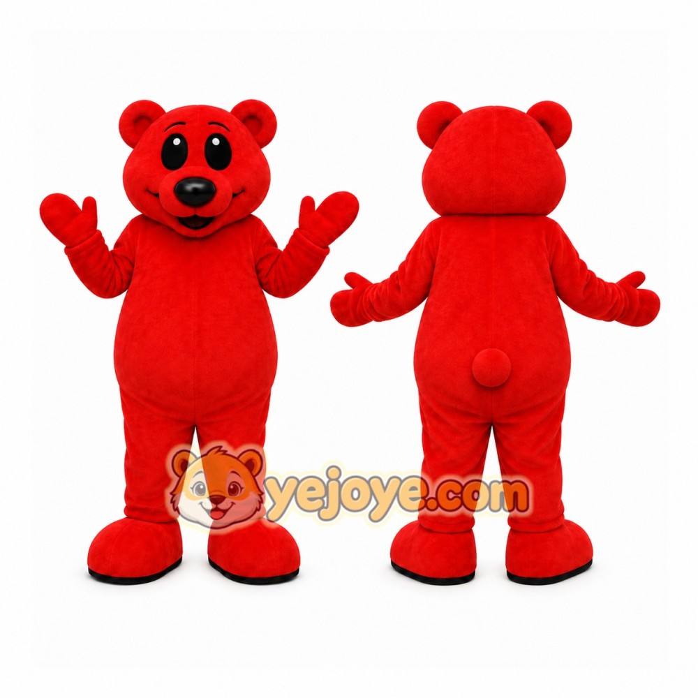 Red Bear Mascot Costume Red Bear Mascot Costume