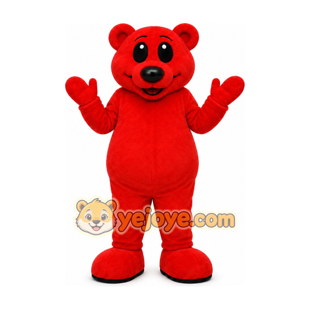 Red Bear Mascot Costume Red Bear Mascot Costume
