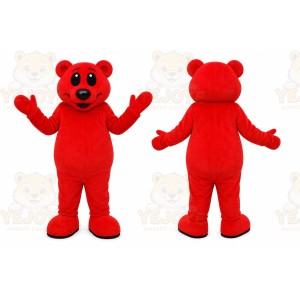 Red Bear Mascot Costume
