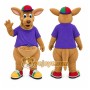 Brown Kangaroo Cap Mascot Costume
