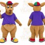 Brown Kangaroo Cap Mascot Costume