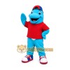 Blue Dolphin Mascot Costume Blue Dolphin Mascot Costume