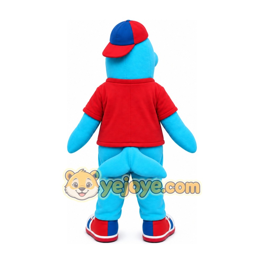 Blue Dolphin Mascot Costume Blue Dolphin Mascot Costume