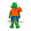 Green Crocodile Shirt Mascot Costume Green Crocodile Shirt Mascot Costume