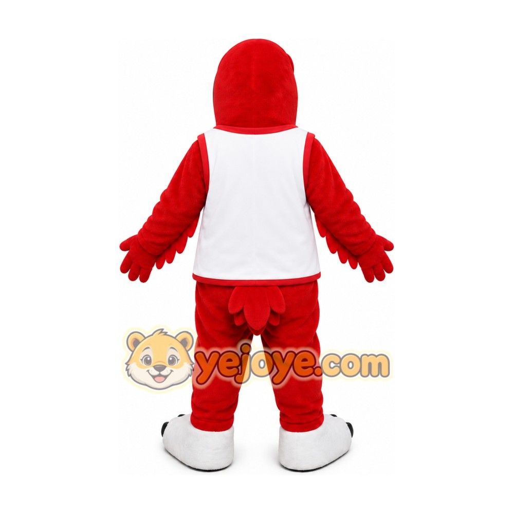 Red White Bird Mascot Costume Red White Bird Mascot Costume