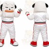 White Bulldog Sports Mascot Costume