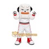 White Bulldog Sports Mascot Costume White Bulldog Sports Mascot Costume