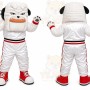 White Bulldog Sports Mascot Costume