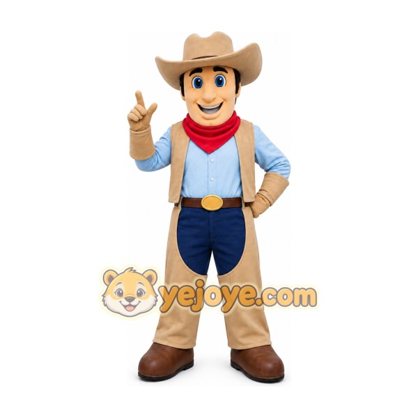 Cowboy Boy Mascot Costume