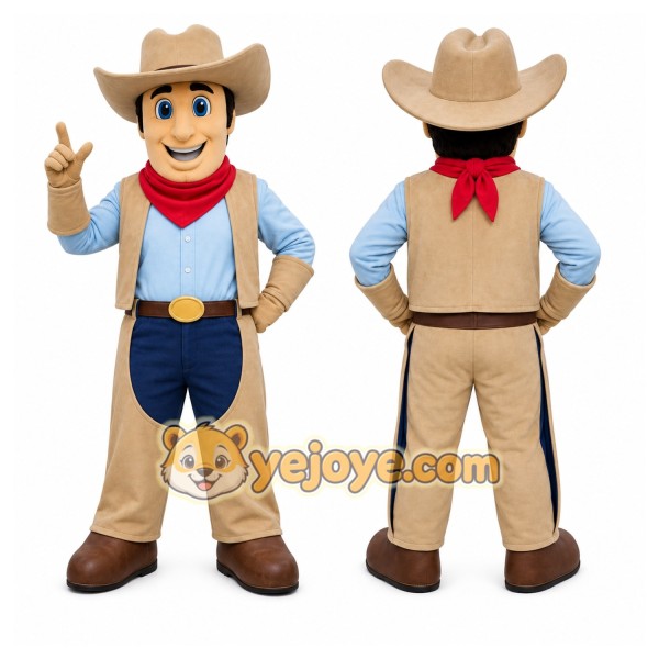 Cowboy Boy Mascot Costume
