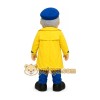 Yellow Raincoat Boy Mascot Costume Yellow Raincoat Boy Mascot Costume