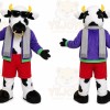 Purple Cow Mascot Costume
