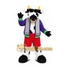 Purple Cow Mascot Costume