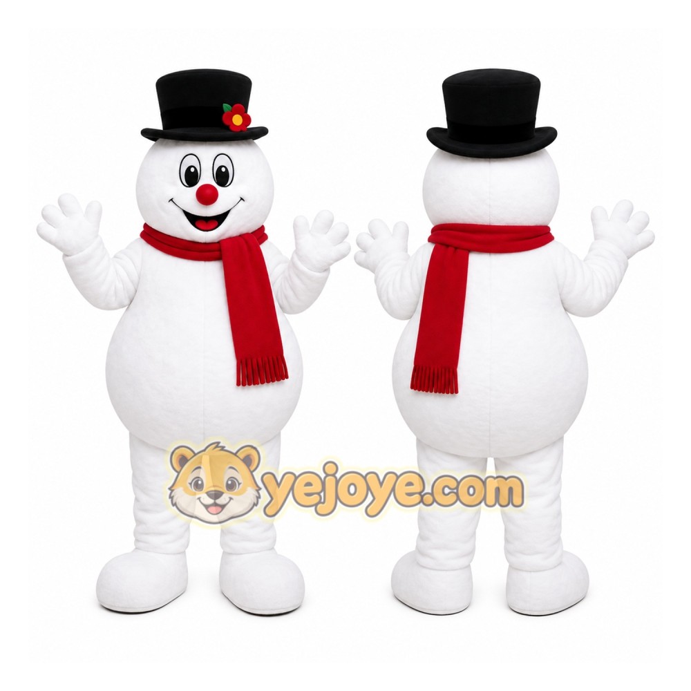 Classic Snowman Mascot Costume Classic Snowman Mascot Costume