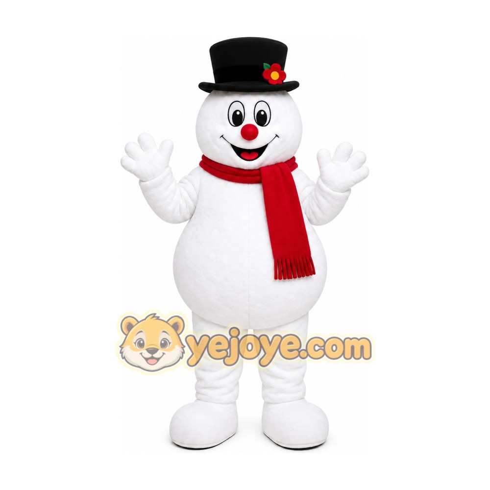 Classic Snowman Mascot Costume Classic Snowman Mascot Costume