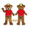Bear Red Shirt Mascot Costume